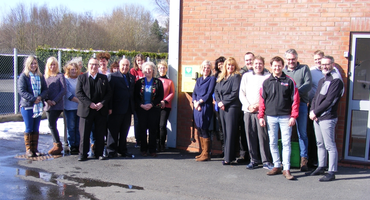 Local deputy mayor Jenny Bartlett, Councillor Clive Thomas and Councillor John Rumsey attended the event at Forbes Group today. Pictured are employees of Forbes Group with Managing Director, Christian Graville and Operations Director, Laura Castle.