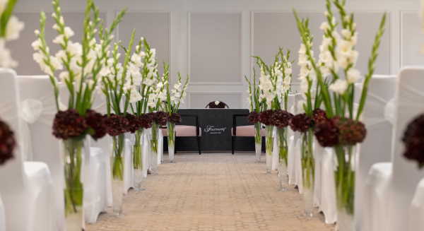 The Fairmont Windsor Park wedding registration desk