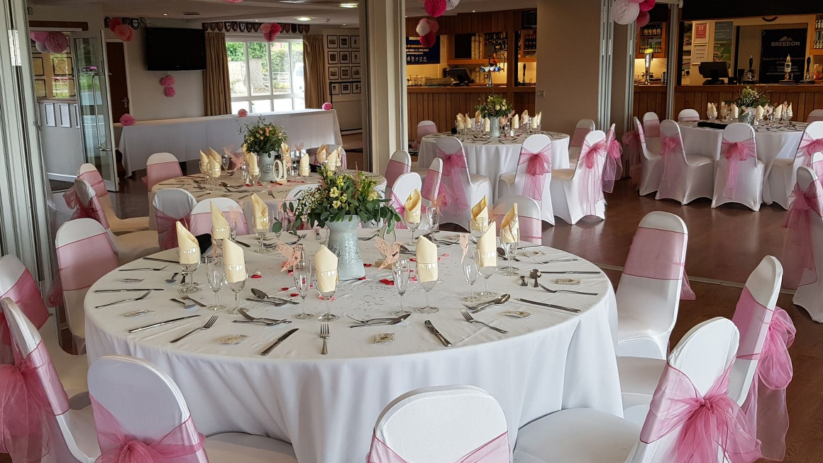 wedding banquet at Luctonians rugby club