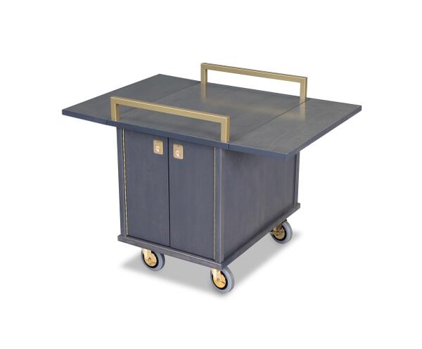 Room service trolley with hot box cupboard - model 4978