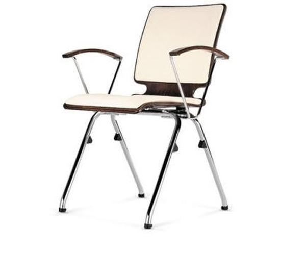 Contemporary conference chair with or without arms - stacks 10 high