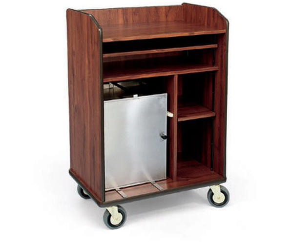 Room service cart with hot box