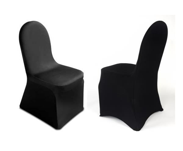 Black stretch chair covers