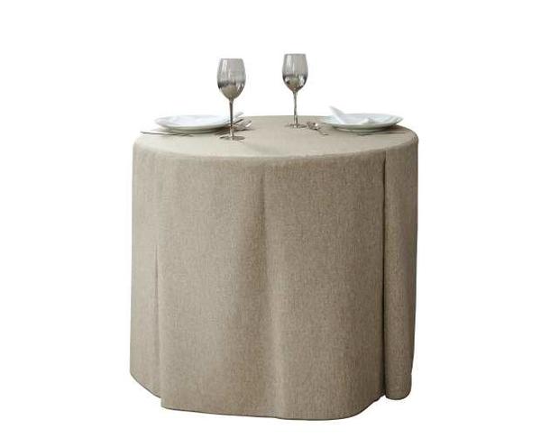Cubierta moderna con faldón para mesa de restaurante