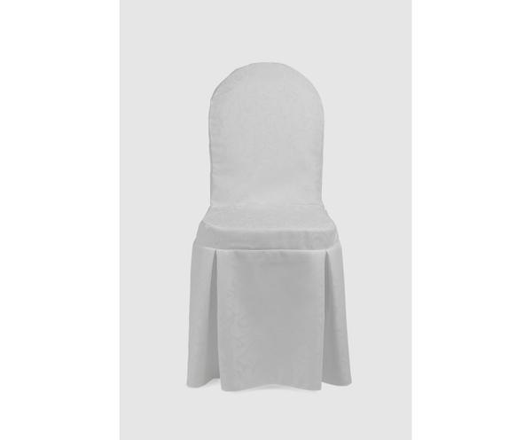 Deluxe chair cover with corner pleats
