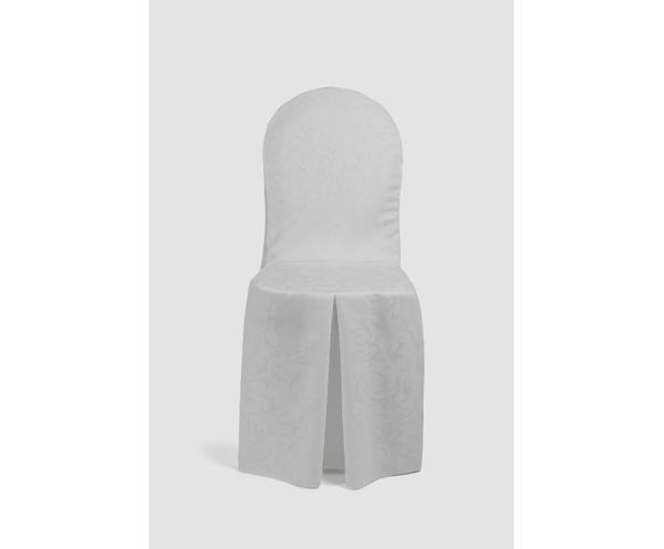 Elegance chair cover with front pleat