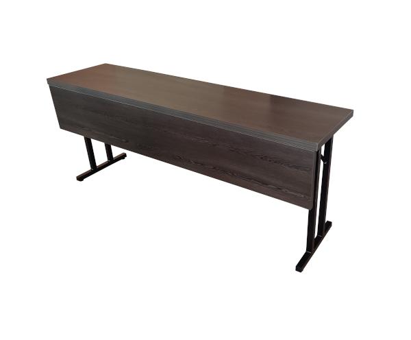 Conference table with modesty panel in wenge finish