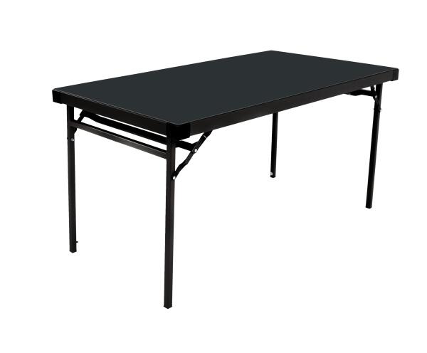  Table pliante Alu-Lite - Plateau noir, cadre noir