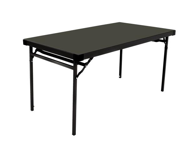 Table pliante Alu-Lite - Plateau graphite, structure noire