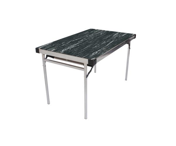 Alu-Lite Folding Table - Marble top, Natural frame
