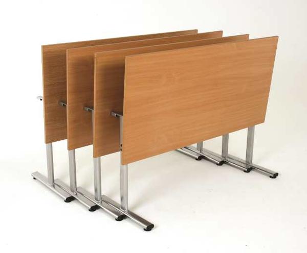 Nested flip top conference tables