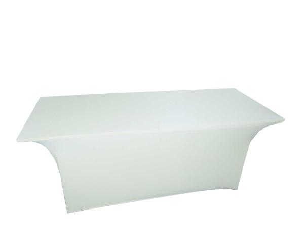 White stretch table covers
