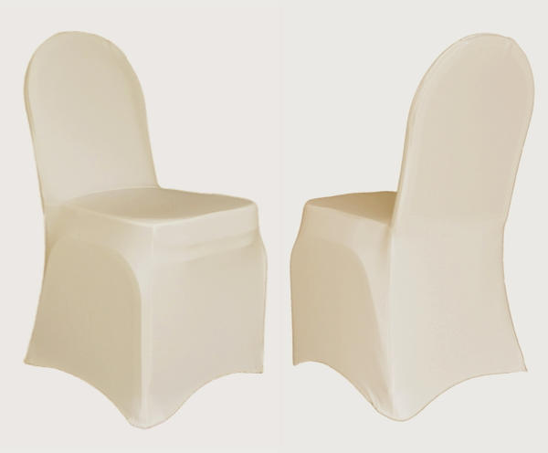 Ivory banquet chair covers