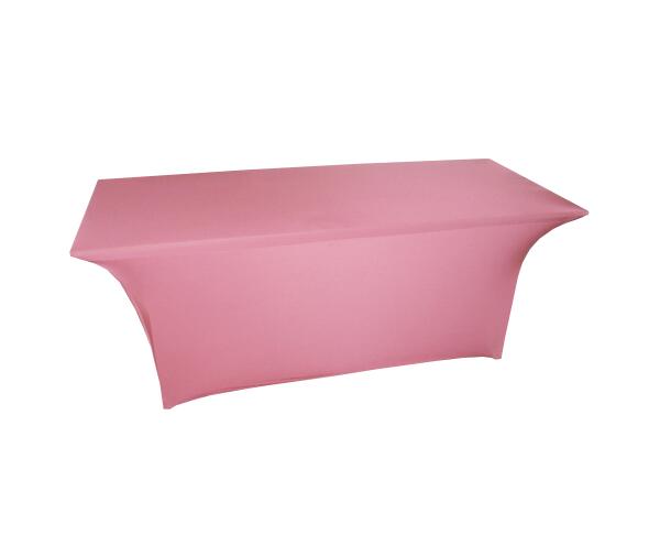Dusky pink stretch table cover