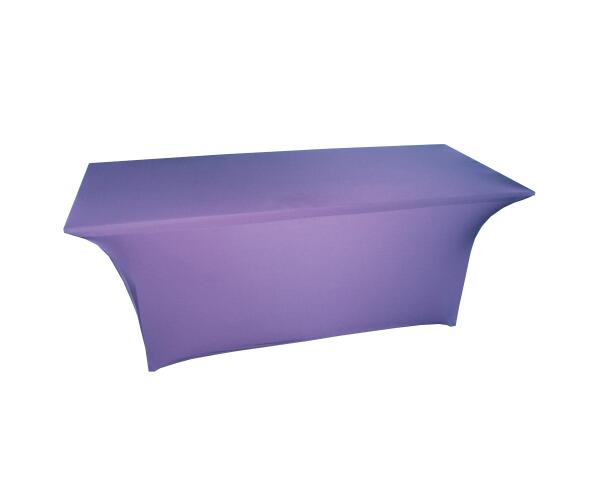 Lilac purple stretch table cover
