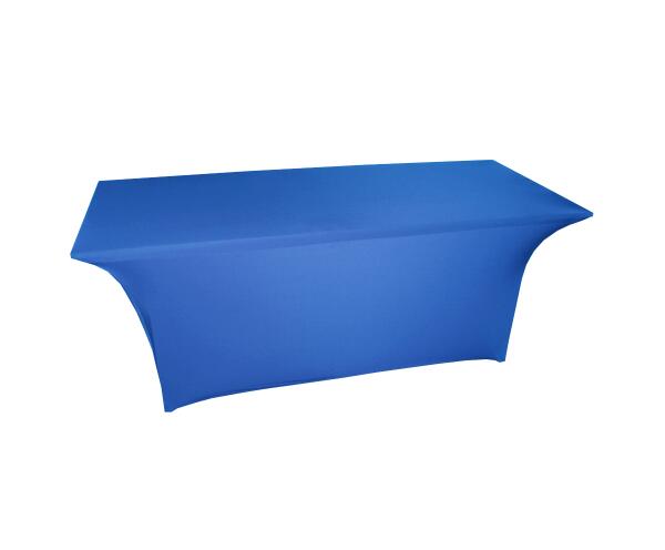 Majestic sapphire blue stretch table cover