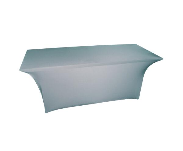 Pebble grey stretch table cover (pearlescent)