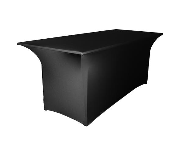 Black stretch table covers